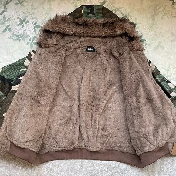 Stussy Military Bomber Far Zip Up Jacket - Picture 5 of 11